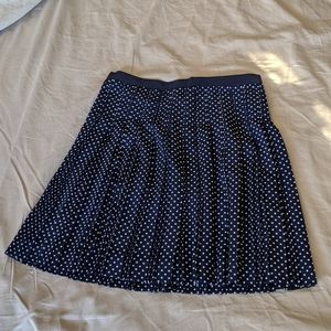 J. Crew Navy & White Polka Dot Swing Mini